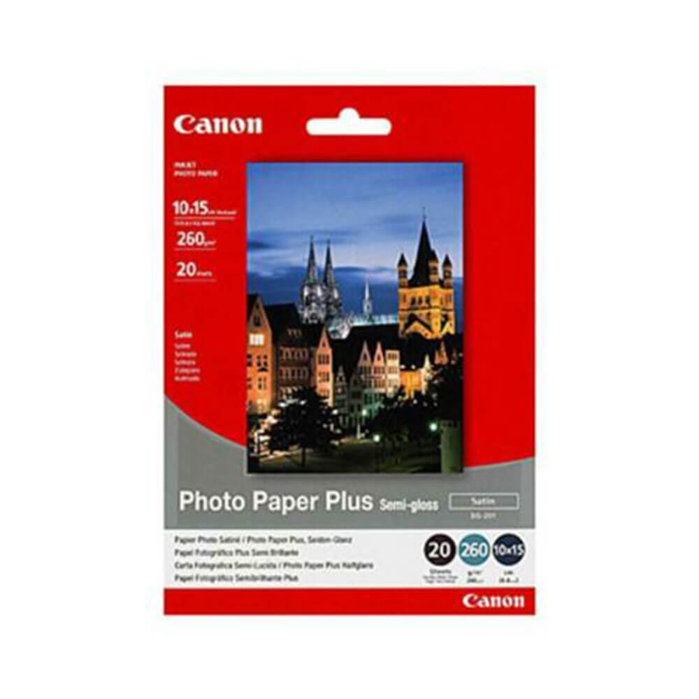 Papel fotográfico Semi Gloss de Canon 260GSM 20PK