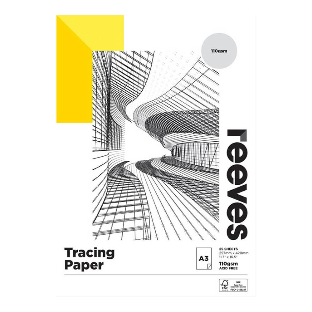 Reeves Tracing Paper Pad 65GSM (25 ark)