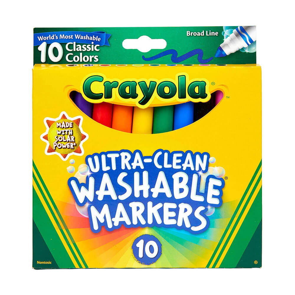 Crayola Waslable Broadline Marker 10pk