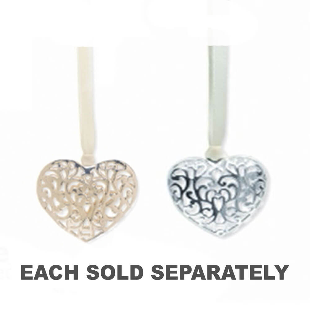 ME Double Sided Heart Pendant Wedding Charm