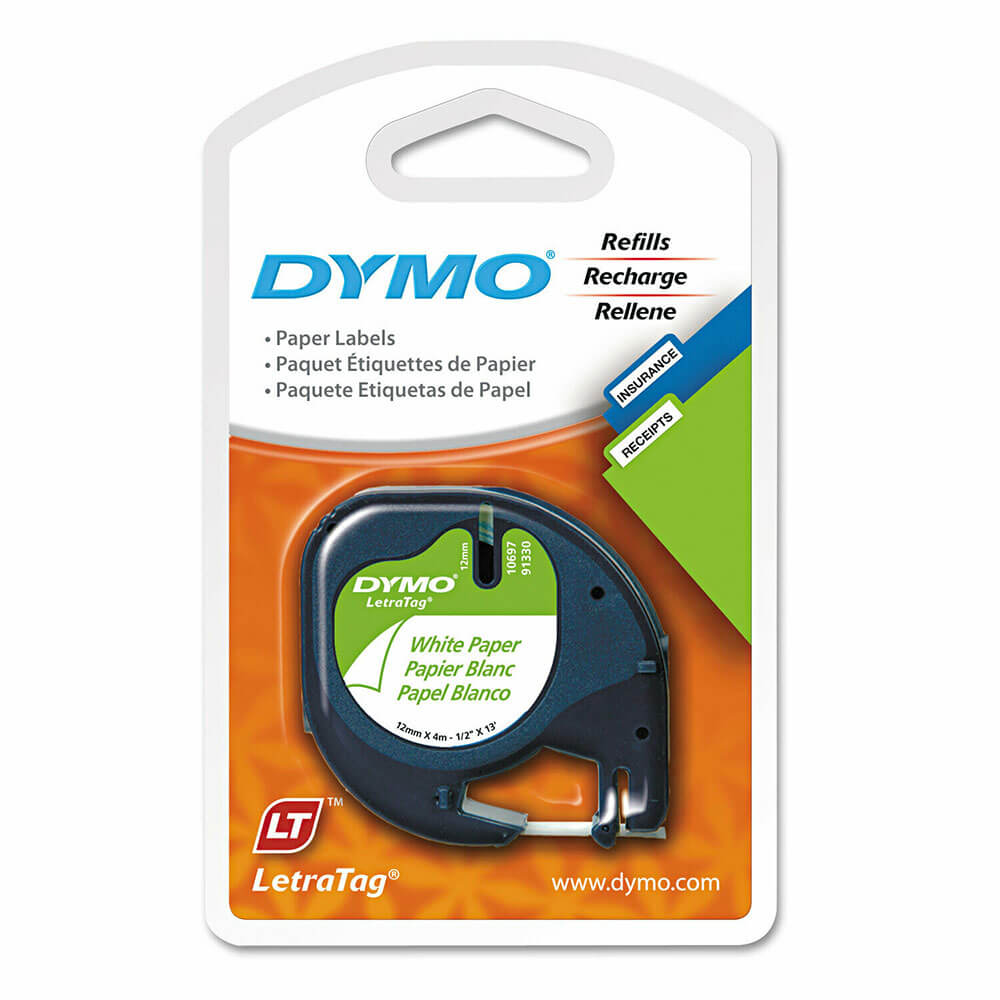 Dymo letra-tag tape label