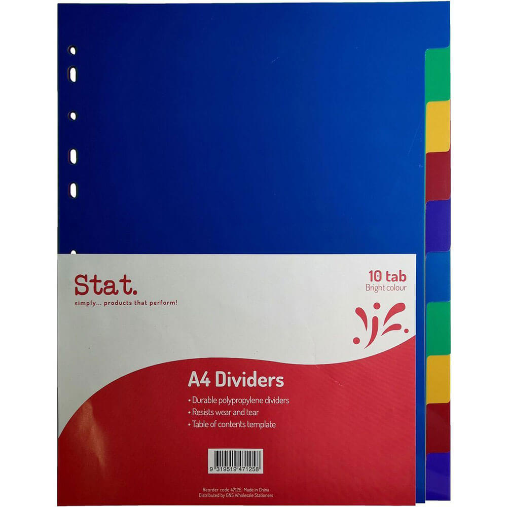 Stat Plastic Dividers A4 (kolorowy)