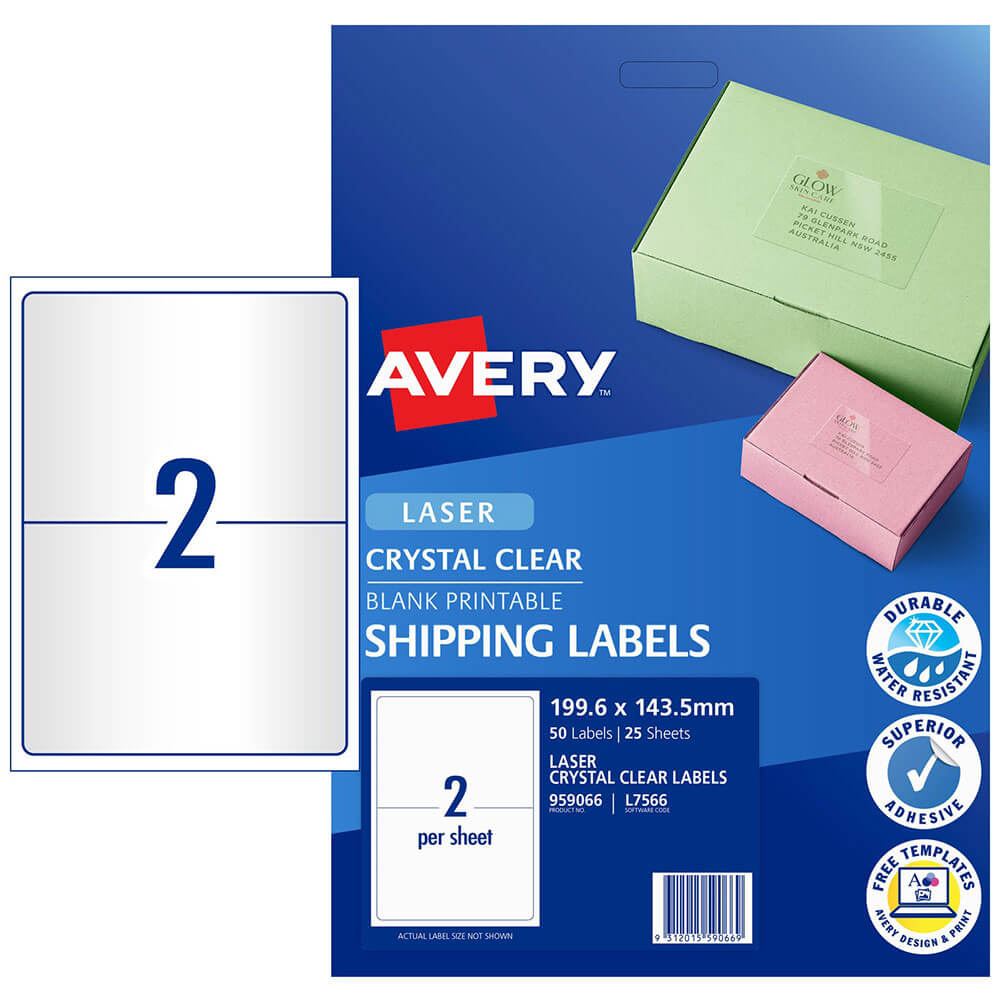 Avery Laser -Versandetiketten (50 Prozent)