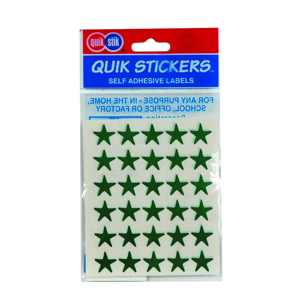 Etiqueta Quik Stik Stars (paquete de 10)