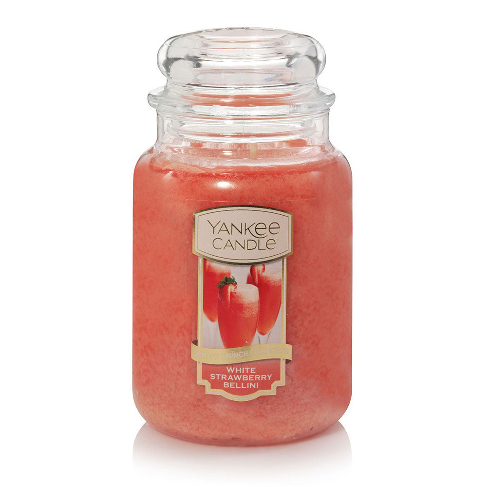 Yankee Classic White Strawberry Bellini Bandle Jar