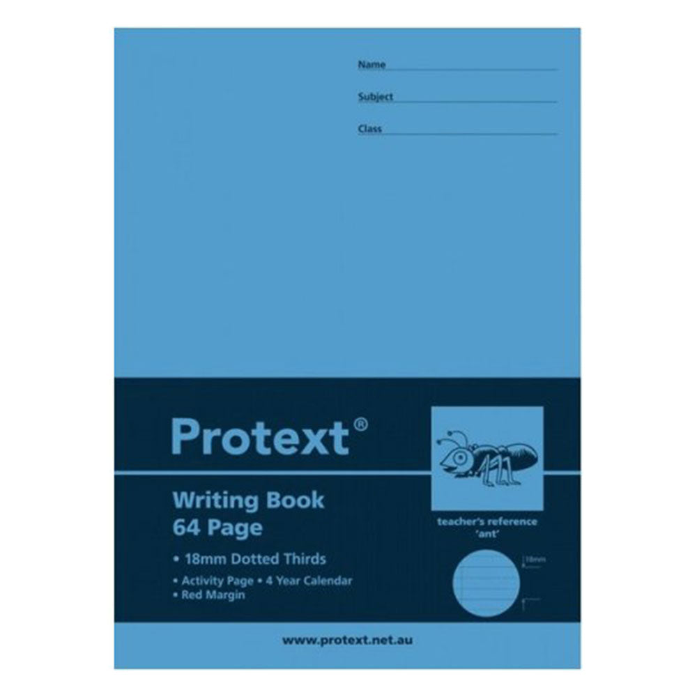 Protext prikket tredjedeler skrivebok 64pg (330x245mm)