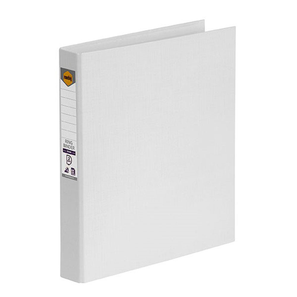 Marbig A4 PE 2 D-Ring Binder (White)