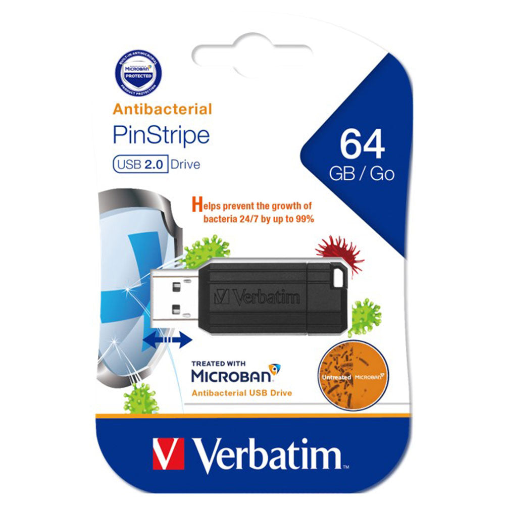 Verbatim Store N Go Microban 2.0 USB Drive (sort)