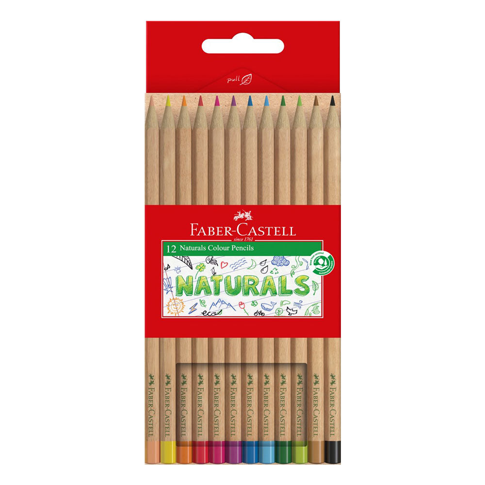 Lápis de cor Faber-Castell naturais