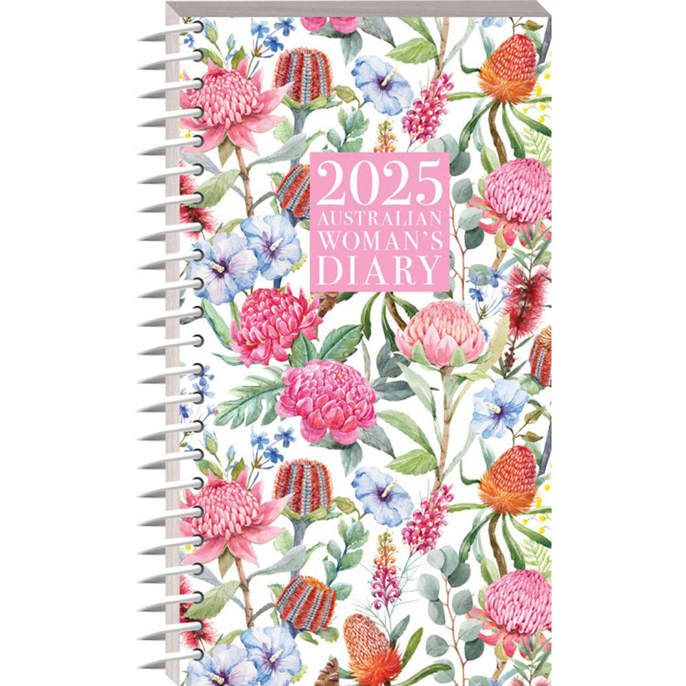 Aust Womens Wiro Slimline Week to View 2025 Diary 100x180mm