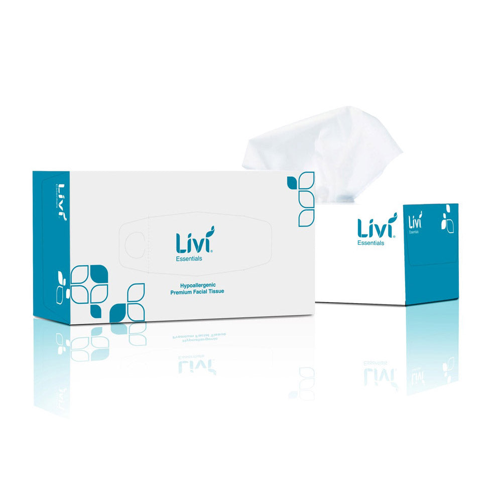 Livi Essentials 2-Ply Facial Tissue 200 Sheets (Box of 30)