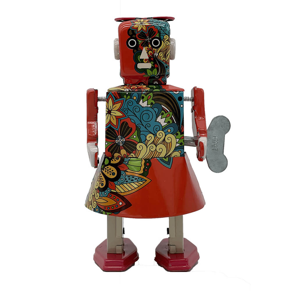 Mr. & Mrs. Tin Robot Toy 15 cm