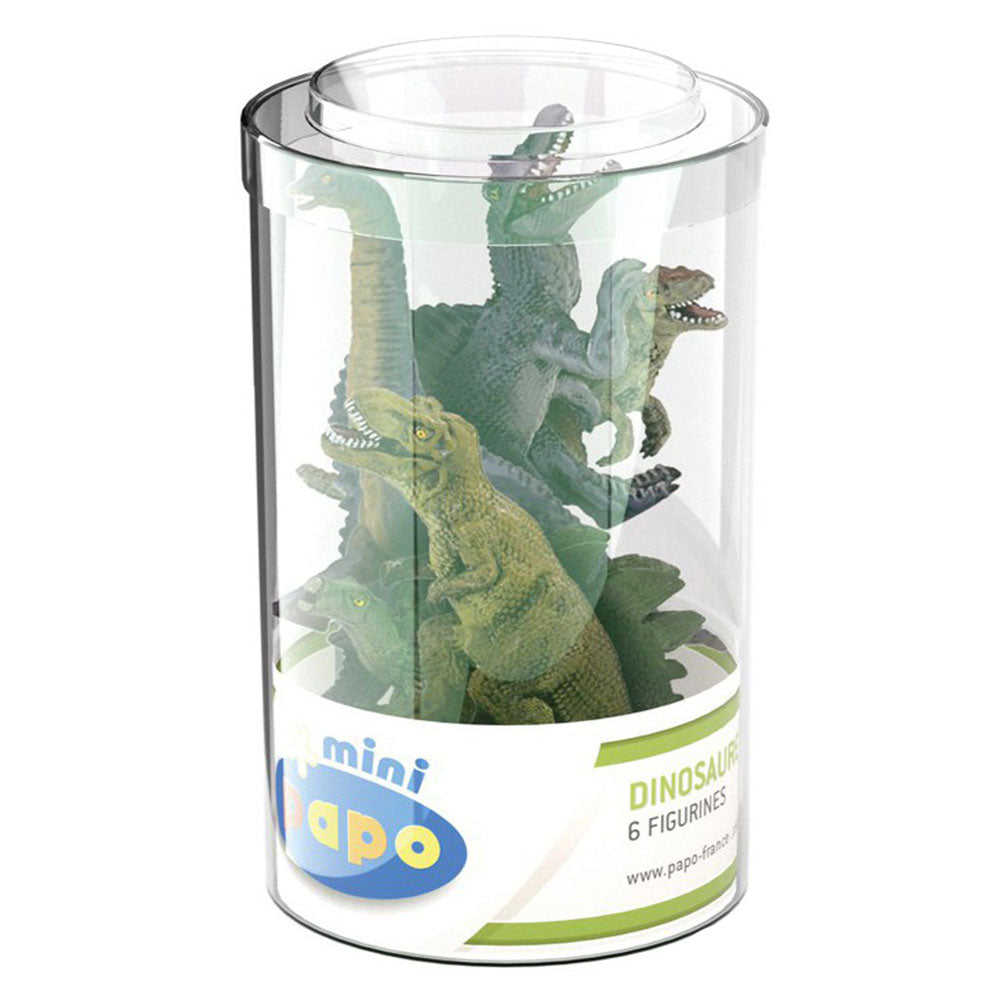 Papo mini mais figuras de dinossauros 6pcs