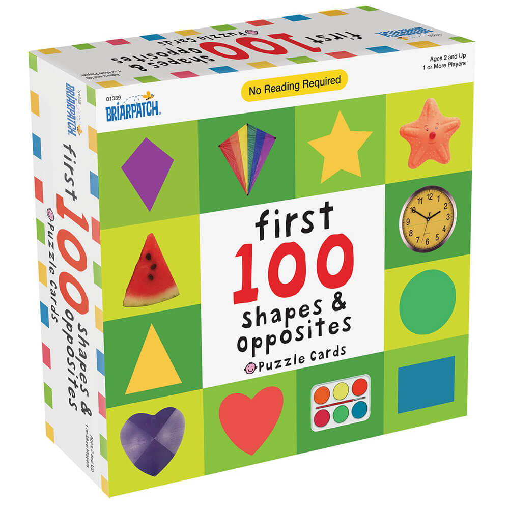 First 100 Shapes & Opposites Puzzle Cards