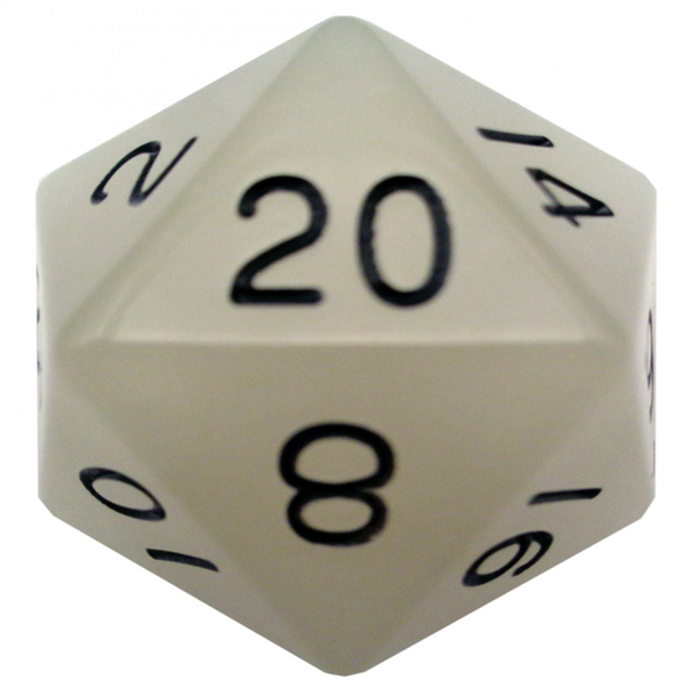 MDG Glow Mega acrylique D20 Dice 35 mm