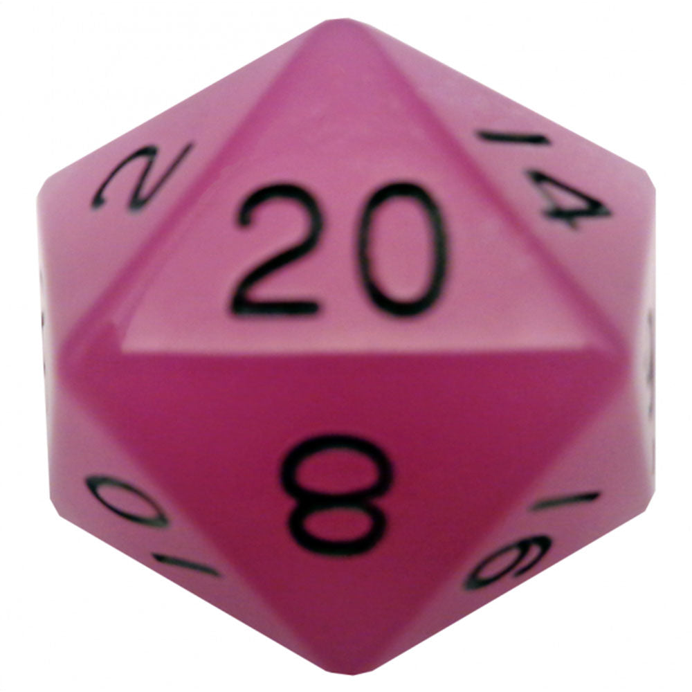 MDG GLOW MEGA ACRYLIC D20 DICE 35 mm