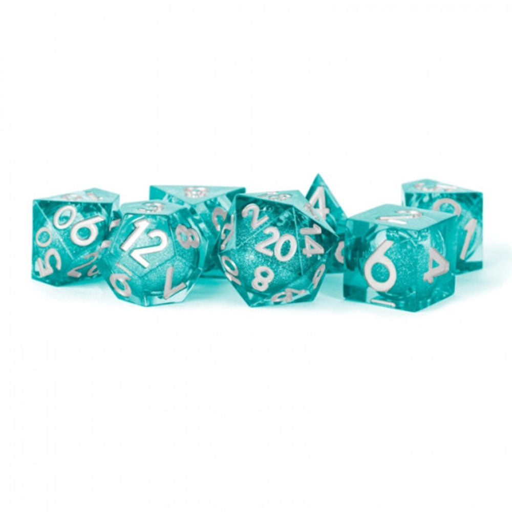 MDG Liquid Core Dice Polyhedral Dice Conjunto de 16 mm