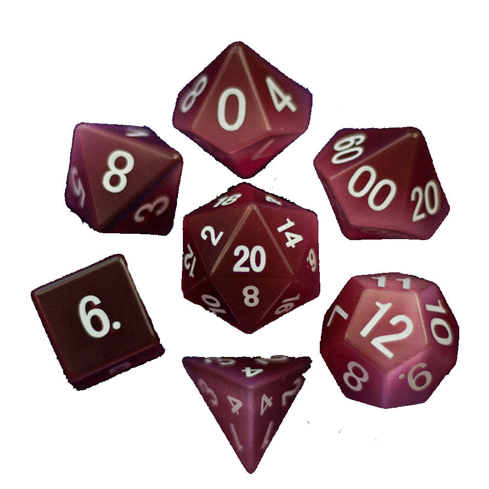 MDG Cat's Eye Polyedral Dice Set 16 mm