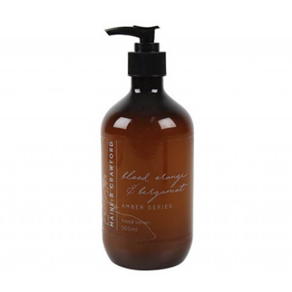 Handlotion der Amber-Serie in einer Flasche mit Pumpe 500 ml