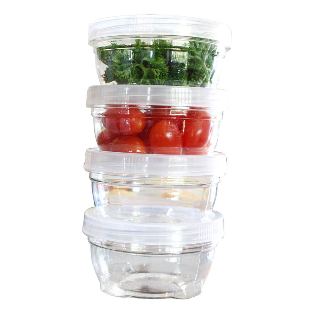 Stackable Storage Containers 4pcs 180mL