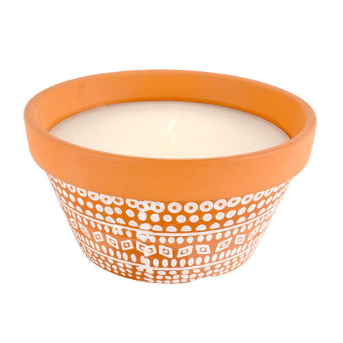 Sandalwood Citronella Candle in Terracotta Pot