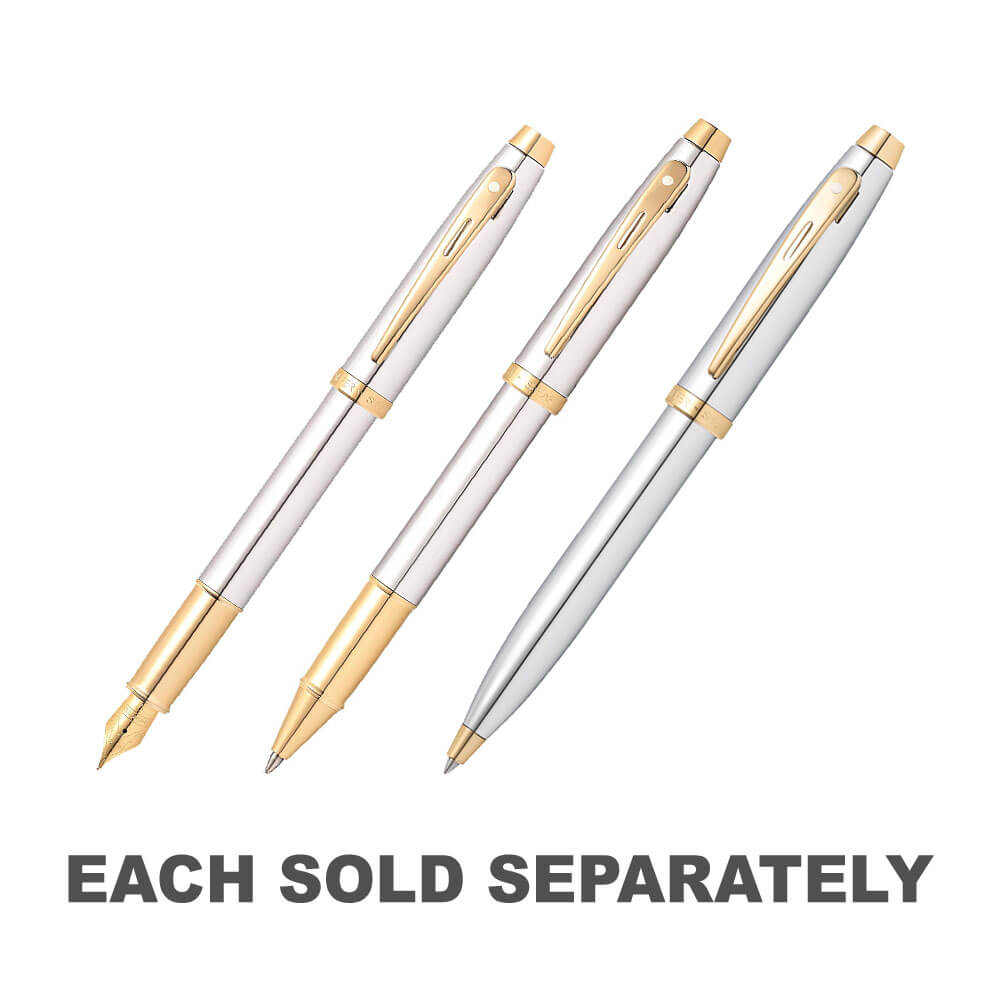 100 Chrome/Gold Trim Plated SS Pen