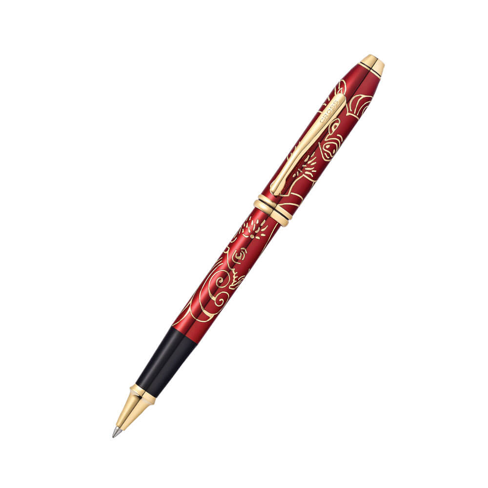 Townsend rok świni 23CT Gold Red Lac Pen