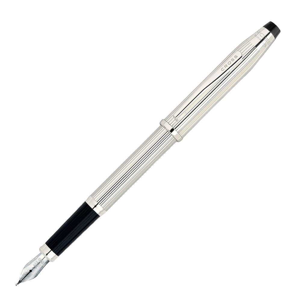 Century LL Sterling Silver Fountain Pen con NIB de 18ct