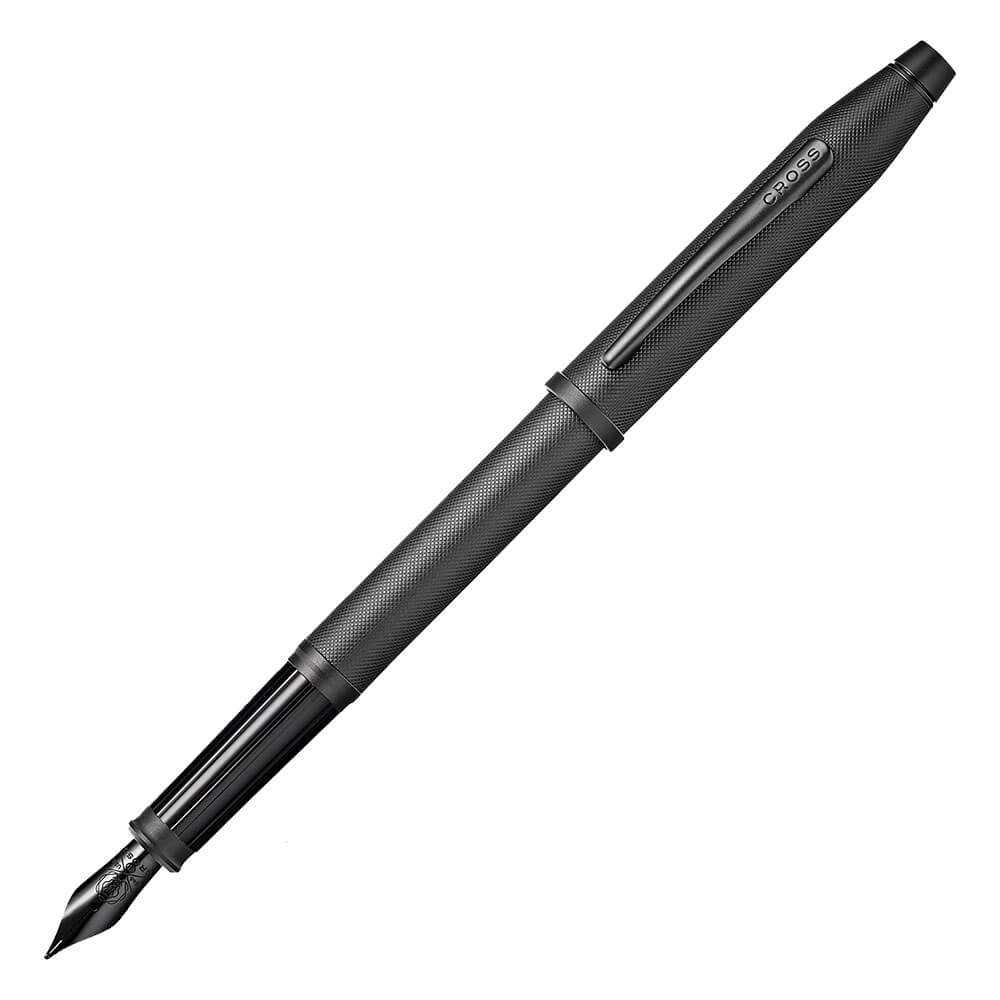 Pen Fuente Century II con PVD de microknurl negro