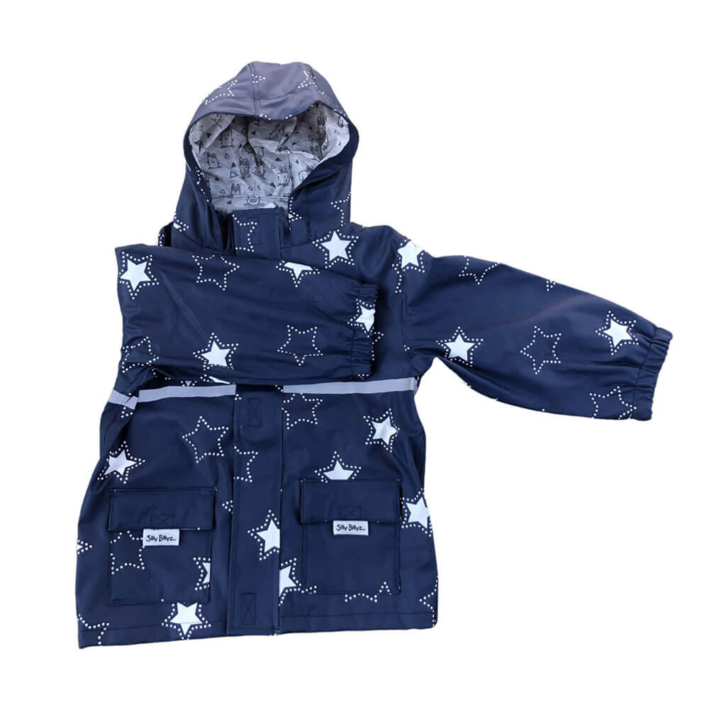 Chaqueta de estampado de estrella impermeable tonta Billyz