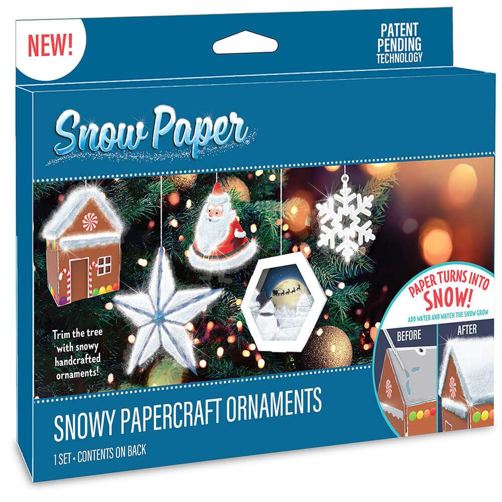 Snow Paper Snowy Papercraft Ornaments