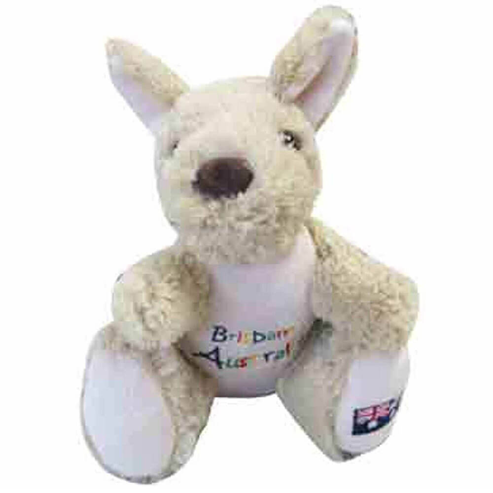 20cm Kangaroo Plush w/ Embroidery