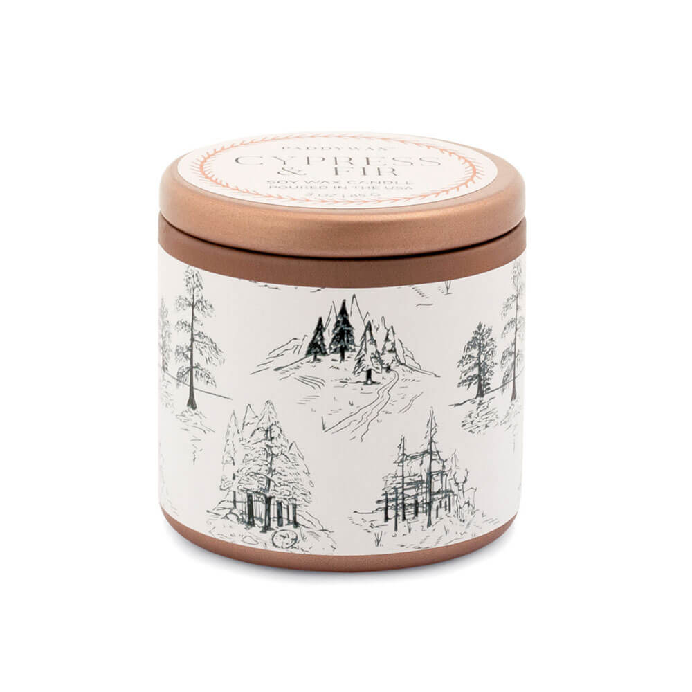 Cyprès et sapin de cuivre en cuivre 3oz