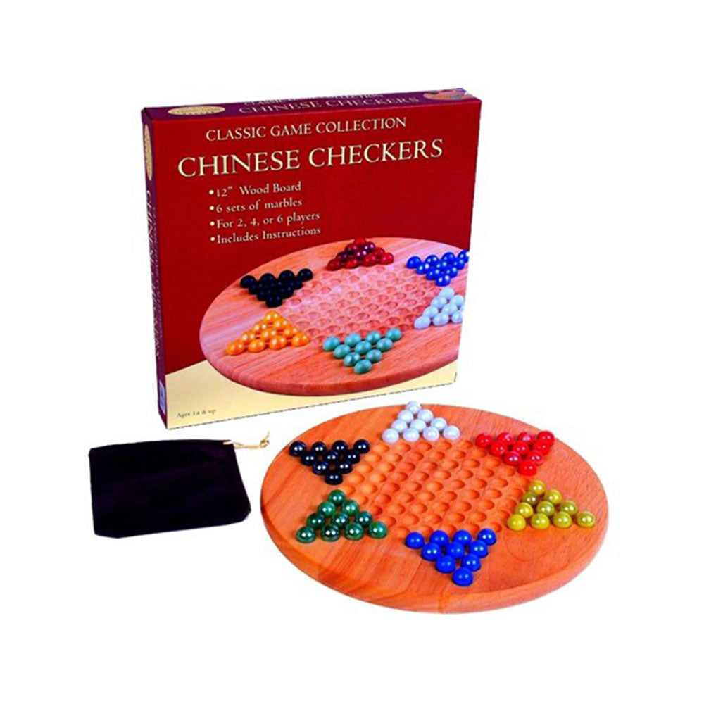 Klassiska träkinesiska checkers brädspel