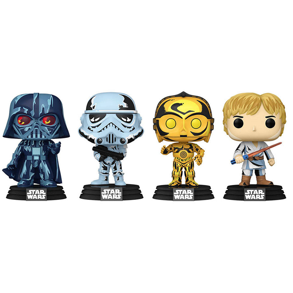 Star Wars Retro Series US Exclusive Pop! 4-Pack