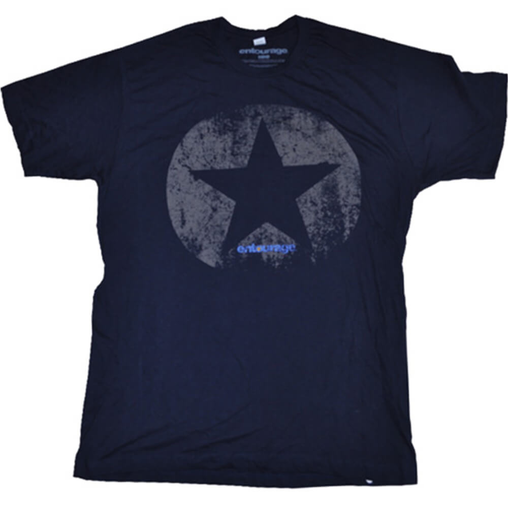 Entourage Star Navy Camiseta masculina