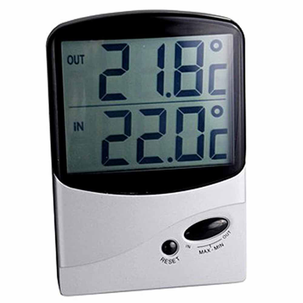 Jumbo Display Inside & Outside Thermometer