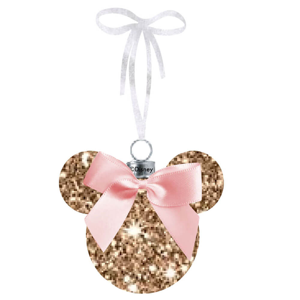 Disney Minnie Christmas Glitter Bauble (eske)