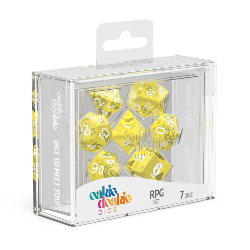 Oakie Doakie RPG Set Translucent Dice 7tlg