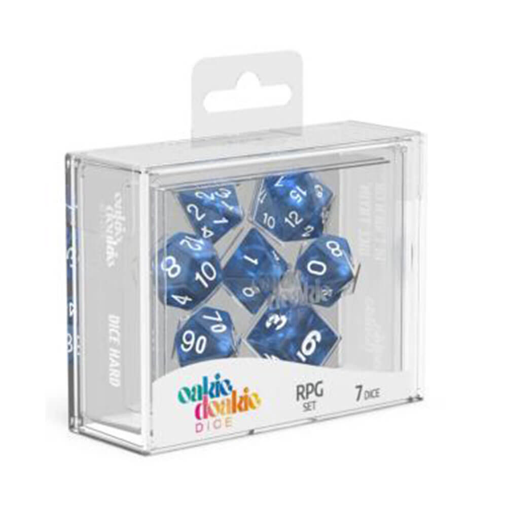 Oakie Doakie RPG Set Dice de mármol 7pcs