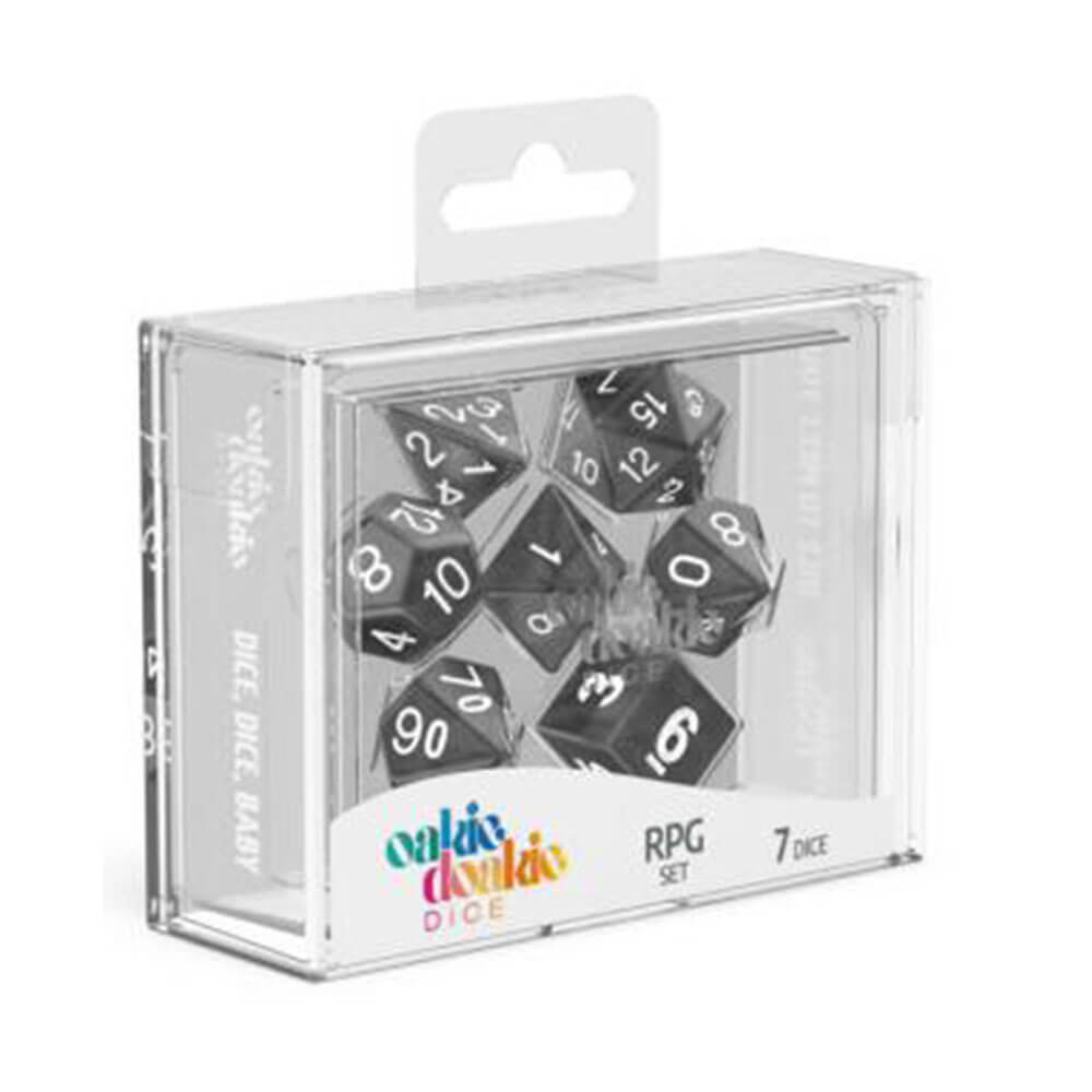 Oakie Doakie RPG Set Dice de mármol 7pcs