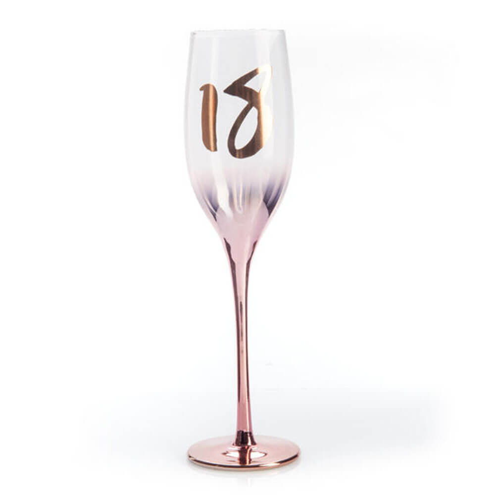 Birthday Blush Champagne Glass