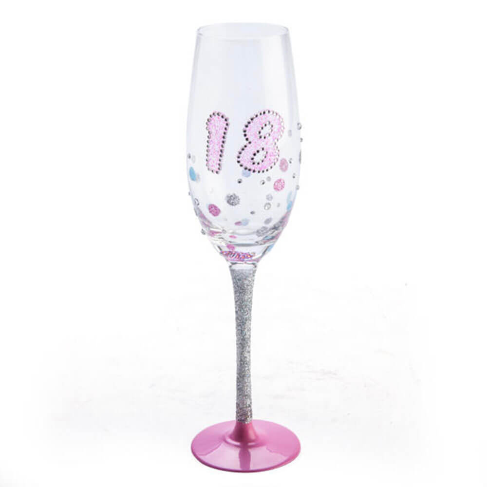 Verjaardag Sparkle Champagne Flute