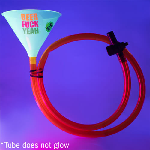 Beer F*ck Yeah Glow-in-the-Dark 2m Beer Bong