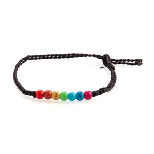 Woven Cord Chakra Bracelet