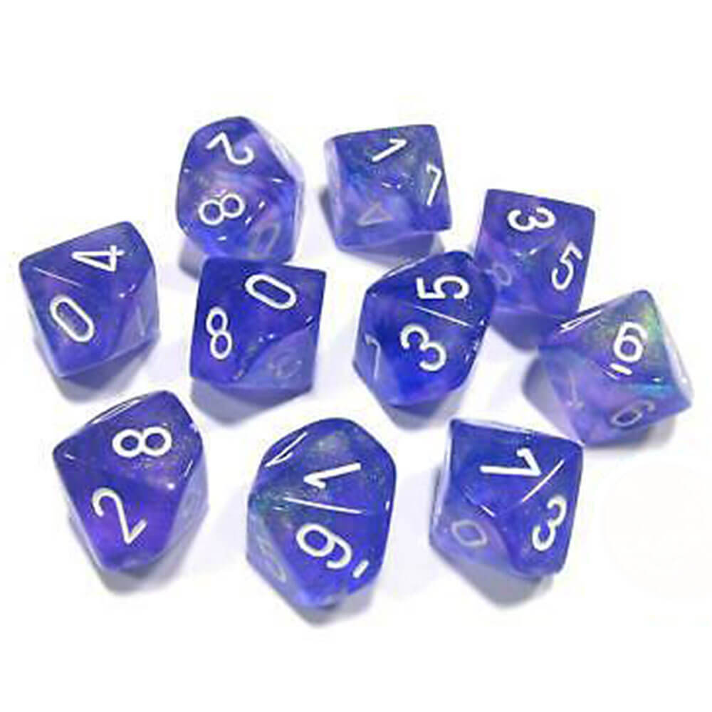 Chessex D10 Polyhedral 10-Die Borealis sæt