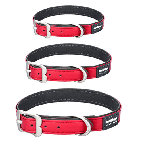 Elegant Vegan Leather Collar (Red)