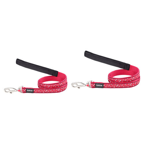 Flying Bones Dog Lead (Red)