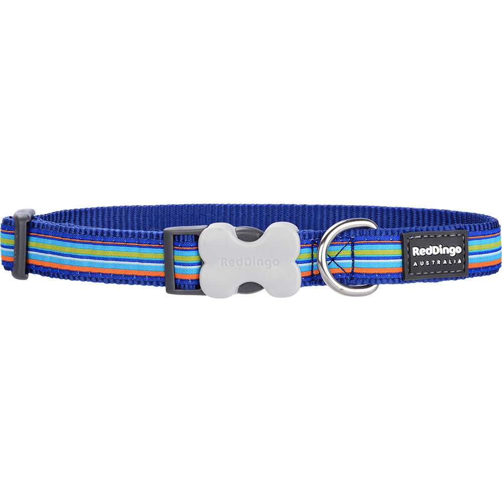 Collar de perros con rayas horizontales (marina)