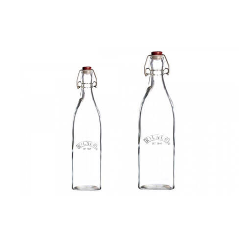 Kilner Clip Top Square Glass Bottle